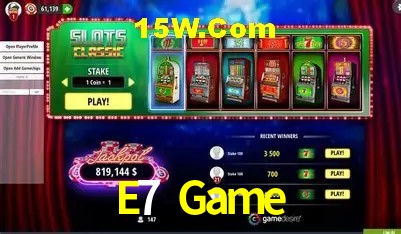 Sistemas de Segurança E7 Game